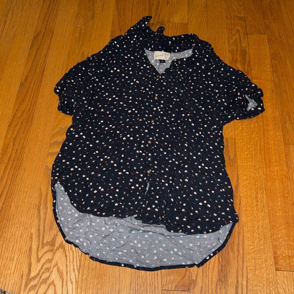 Navy blue button up